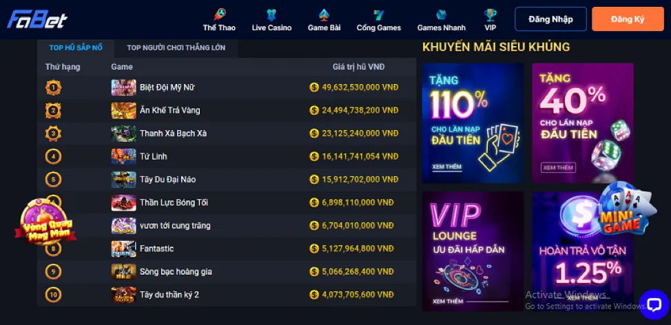 Các Chương Trình Khuyến Mãi Khác Ứng Dụng 1gom win